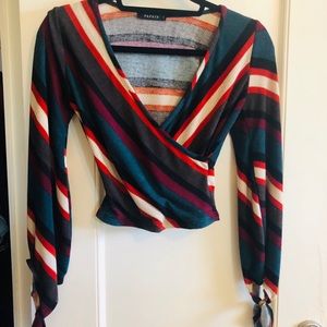 Cropped Wrap Top